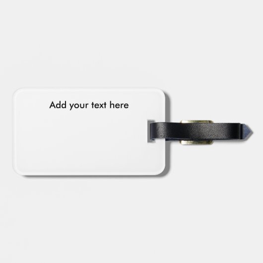 Belize Tropical Beach Bagagelabel (Achterkant horizontaal)