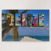 Belize Tropical Beach Blue Ocean Travel Legpuzzel (Horizontaal)