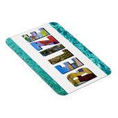 Belize Tropical Beach Blue Ocean Travel Photo Magneet (Rechterzijde)