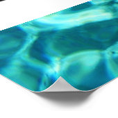 Belize Tropical Beach Blue Ocean Travel Photo Poster (Hoek)