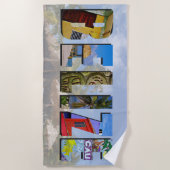 Belize Tropical Beach Blue Ocean Travel Photo Strandlaken (Voorkant)