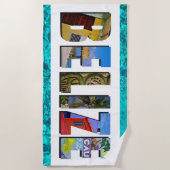 Belize Tropical Beach Blue Ocean Travel Photo Strandlaken (Voorkant)