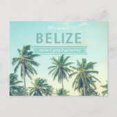 Belize Tropical Beach Bruiloft Save the Dates Aankondigingskaart (Voorkant)