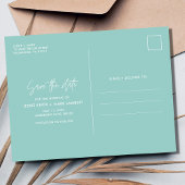 Belize Tropical Beach Bruiloft Save the Dates Aankondigingskaart