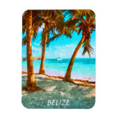 Belize Tropical Beach Magneet (Verticaal)