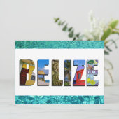 Belize Tropical Beach Ocean Travel Photo Flat Card (Staand voorkant)