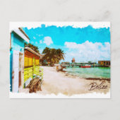 Belize Tropical Paradise Travel Briefkaart (Voorkant)