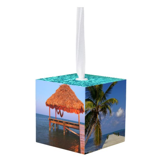 Belize Vacation Travel Photos met Kerstmis Decoratie (Achter hoekig)