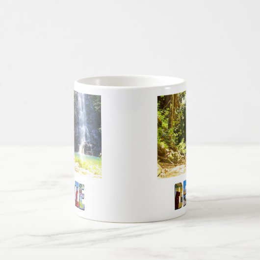 Belize Vacking Trip Creëer Uw eigen reisfoto Koffiemok (Center)