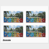 Belize vakantie rechthoekige sticker (Vel)