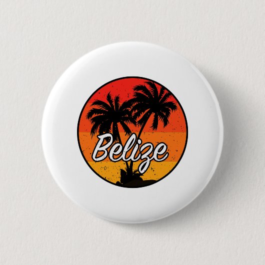 Belize Vakantie Reis Souvenir Gift Ronde Button 5,7 Cm (Voorkant)