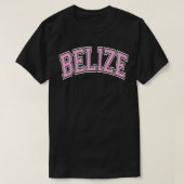 Belize Varsity Style Pink Tet Pullover (Design voorkant)
