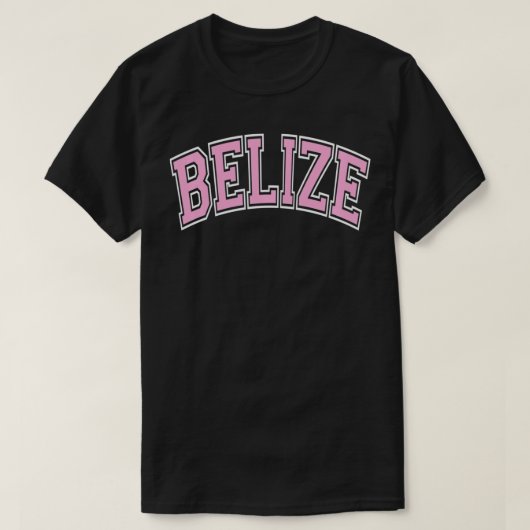 Belize Varsity Style Pink Tet Pullover (Design voorkant)