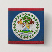 Belize Vierkante Button 5,1 Cm (Voorkant)