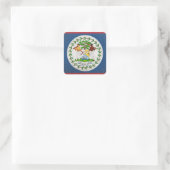 Belize Vierkante Sticker (Tas)