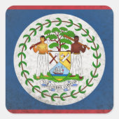 Belize Vierkante Sticker (Voorkant)