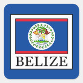 Belize Vierkante Sticker (Voorkant)
