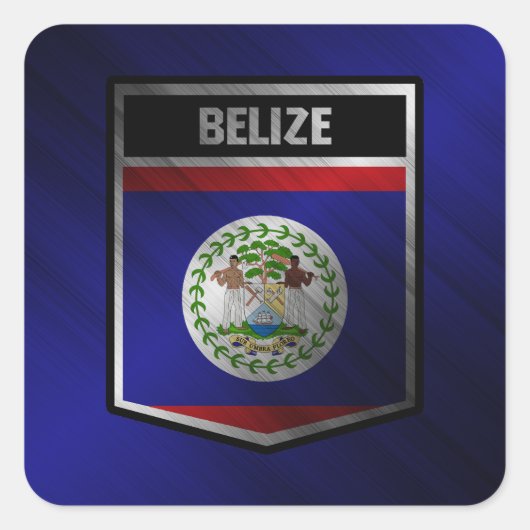 Belize Vierkante Sticker (Voorkant)