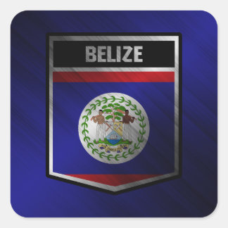 Belize Vierkante Sticker