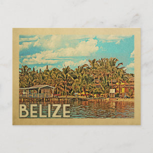Belize Vintage Travel Briefkaart