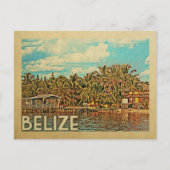 Belize Vintage Travel Briefkaart (Voorkant)