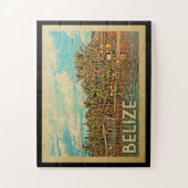 Belize Vintage Travel Legpuzzel (Verticaal)
