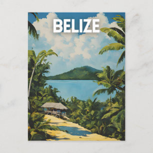 Belize Vintage Travel Poster Briefkaart
