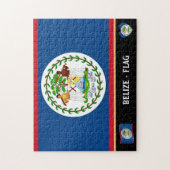Belize Vlag & Belize land / Belize Legpuzzel (Verticaal)
