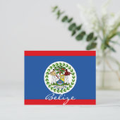 Belize vlag briefkaart (Staand voorkant)