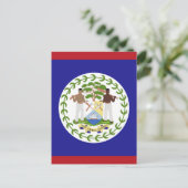 Belize vlag briefkaart (Staand voorkant)