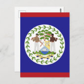 Belize vlag briefkaart (Voorkant / Achterkant)