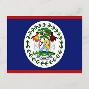 Belize - vlag - briefkaart