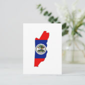 Belize vlag briefkaart (Staand voorkant)