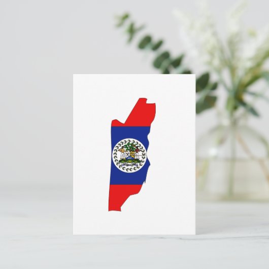 Belize vlag briefkaart (Staand voorkant)
