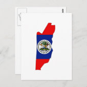 Belize vlag briefkaart (Voorkant / Achterkant)