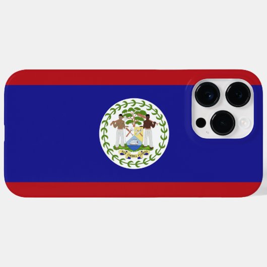 Belize vlag Case-Mate iPhone case (Achterkant (horizontaal))