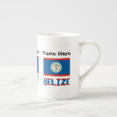 Belize Vlag gepersonaliseerd Porselein Kop (Rechts)
