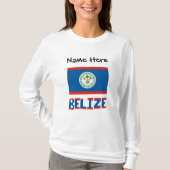 Belize Vlag gepersonaliseerd T-shirt (Voorkant)