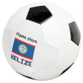 Belize Vlag gepersonaliseerd Voetbal (Drie kwart)