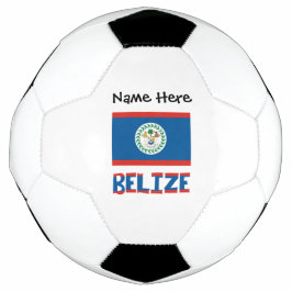 Belize Vlag gepersonaliseerd Voetbal