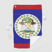 Belize vlag golfhanddoek (Insitu)