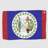 Belize vlag golfhanddoek (Horizontaal)