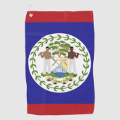 Belize vlag golfhanddoek (Voorkant)