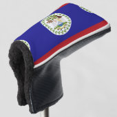 Belize vlag golfheadcover (3/4 voorkant)