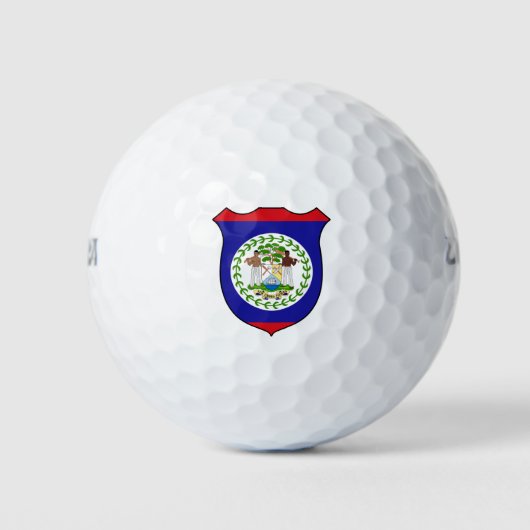 Belize Vlag Grand Patriotic Golfballen (Voorkant)