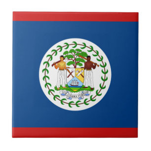 Belize Vlag Keramische Tegel Tegeltje