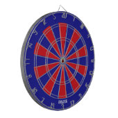 Belize vlag kleurig patriottisch dartbord (Voorkant Links)