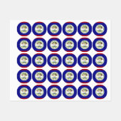 Belize vlag labels (Vel)