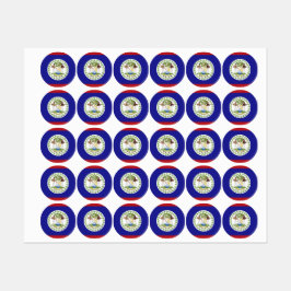 Belize vlag labels