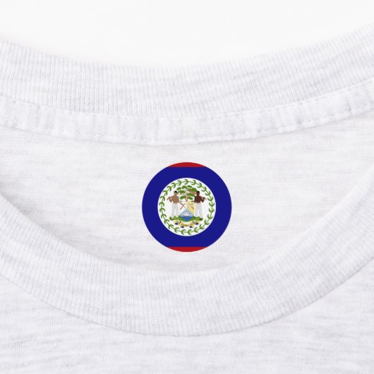 Belize vlag labels (Aangebracht)